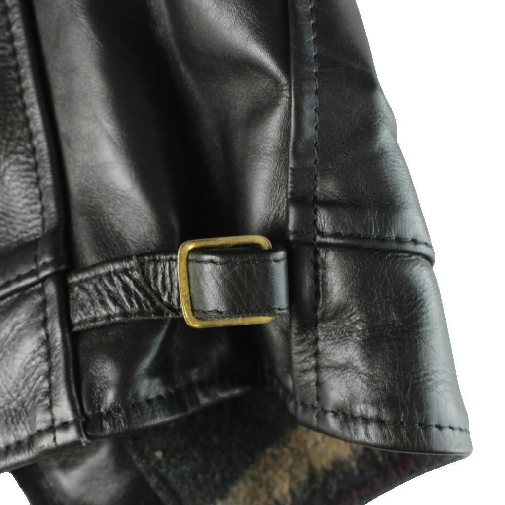 エアロレザー スポーツジャケット ライダース ステアハイド 34 黒 エアロレザー AEROLEATHER スポーツジャケット スポジャケ ライダース