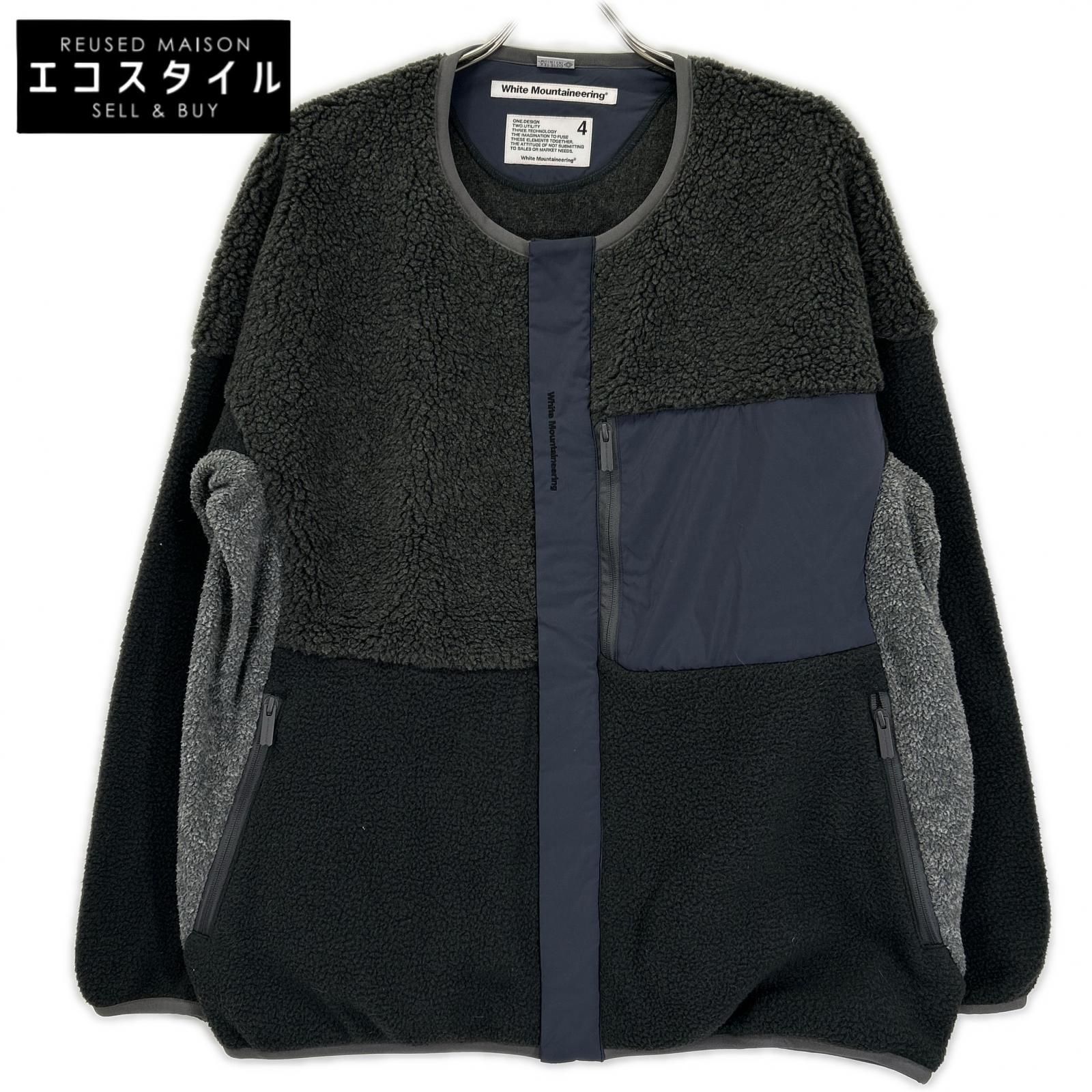 WHITE MOUNTAINEERING　ホワイトマウンテニアリング　WM2173512 グレー GORE-TEX INFINIUM パッチワークボア ジャケット　4
