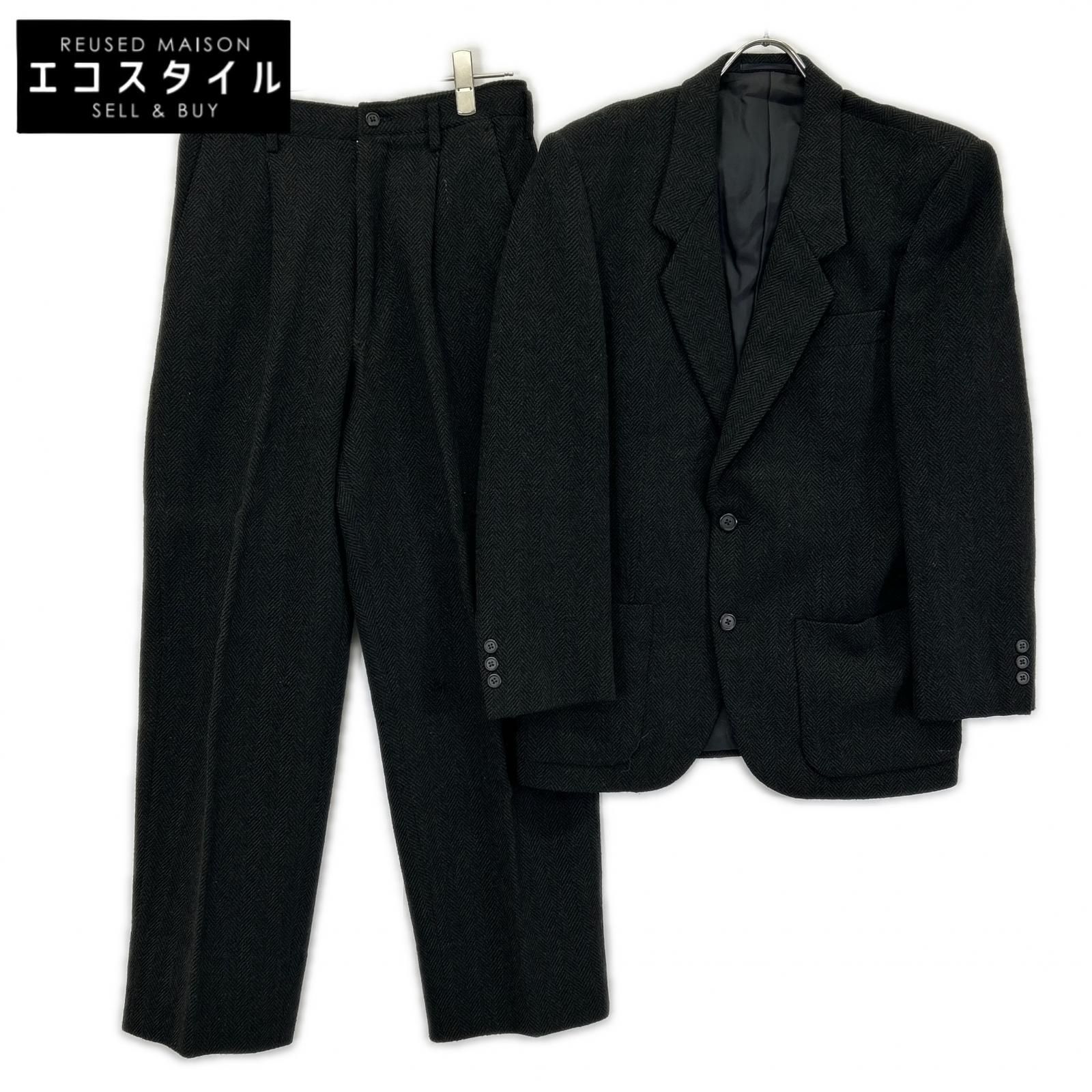 Y's for men　ワイズフォーメン　80S グレー ウール ヘリンボーンセットアップ　Ｓ 15,358円