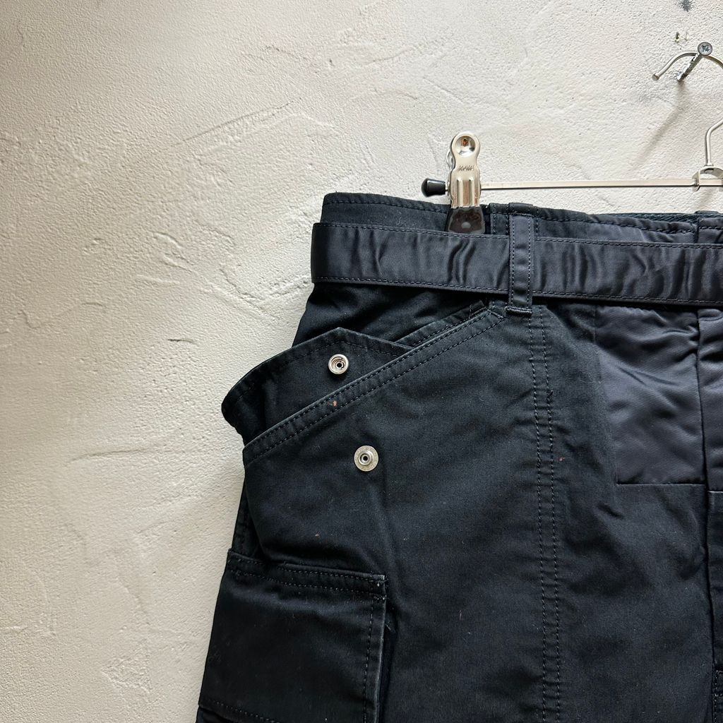 sacai サカイ 21SS Cotton Nylon Oxford Short ショーツ 21-02506M