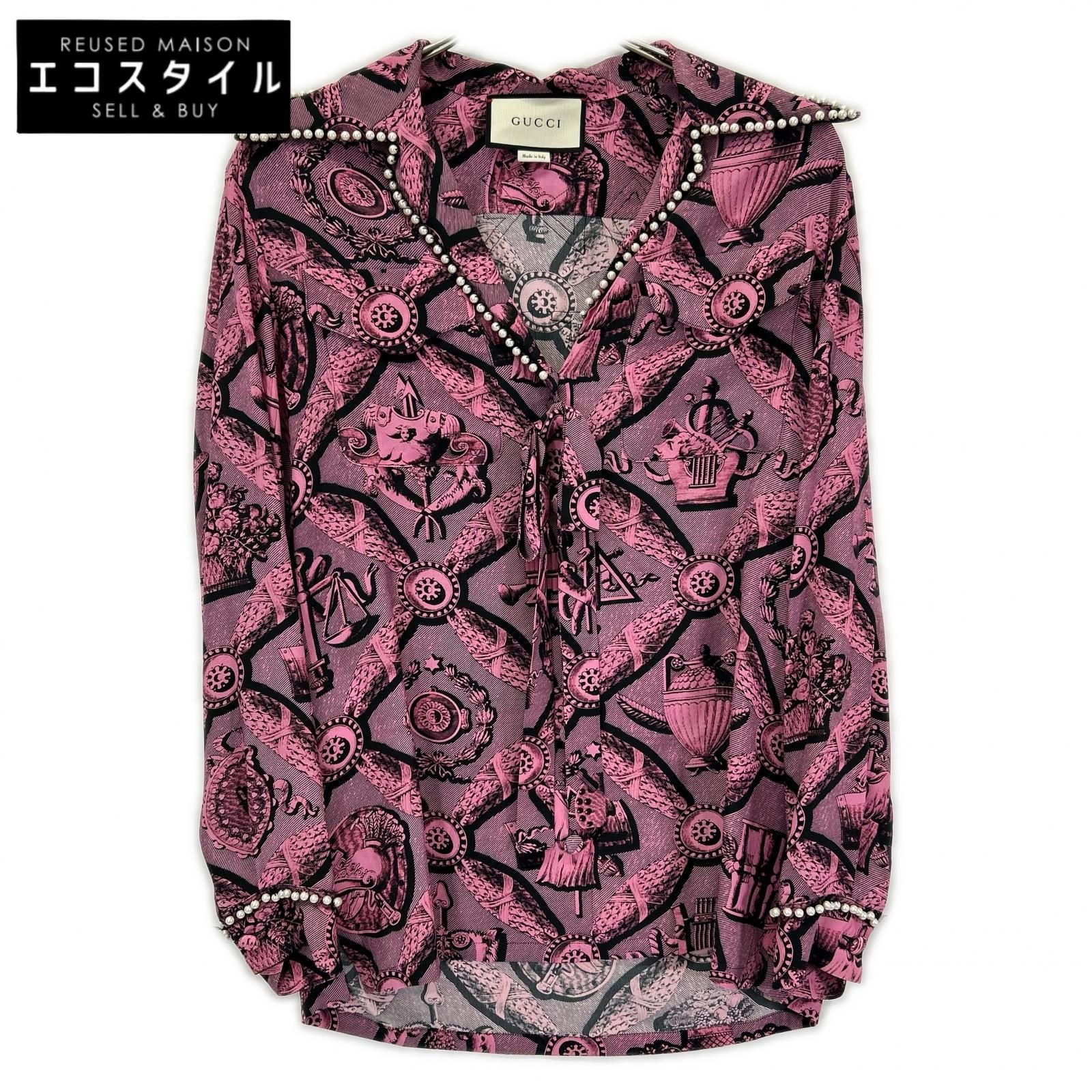 GUCCI　グッチ　470990 ZID73 ピンク シャツ　40 28,529円