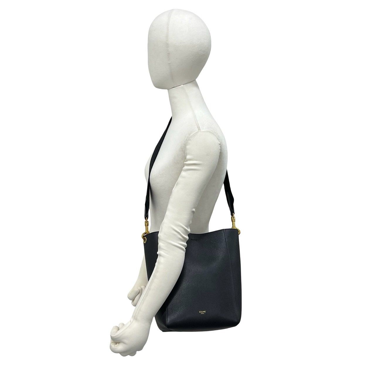 極 美品 希少品 CELINE セリーヌ サングルバケット スモール レザー 本