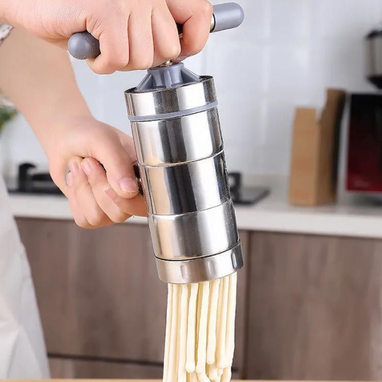 製麺機 パスタマシン 手動式 ステンレス製 回転式 多用途 家庭用 使用