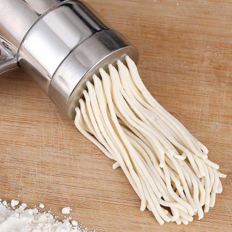 製麺機 パスタマシン 手動式 ステンレス製 回転式 多用途 家庭用 使用