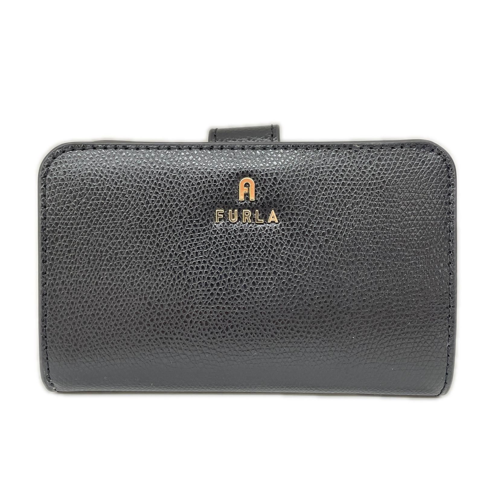 FURLA フルラ レディース 二つ折り財布 カメリア コンパクトウォレット WP00314 NERO(ネロ)