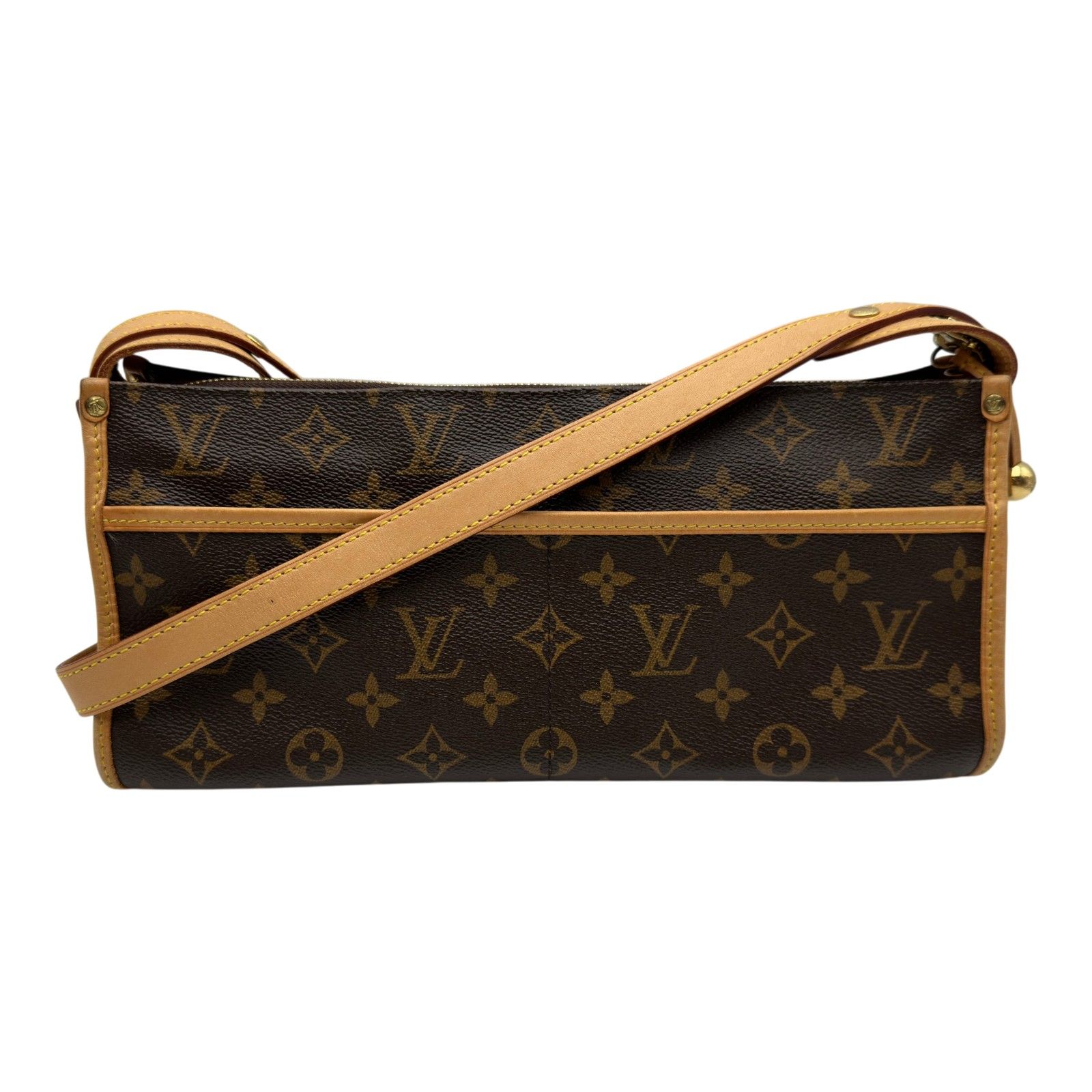 ルイ・ヴィトン LOUIS VUITTON ポパンクール・ロン M40008 ブラウン モノグラム/レザー レディース ショルダーバッグ 76,450円