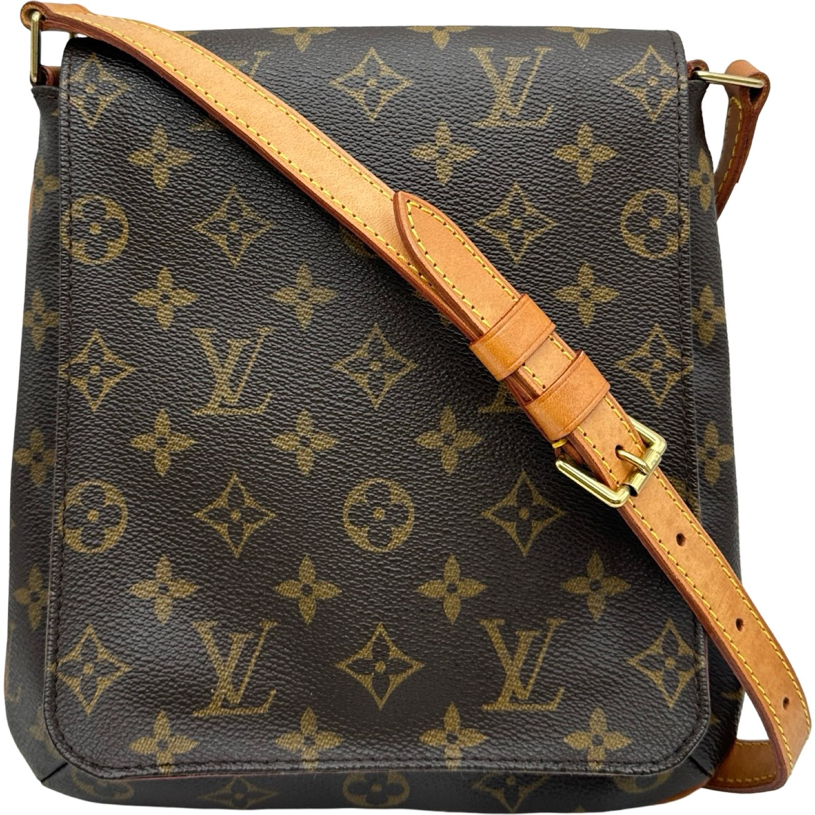 ルイ・ヴィトン LOUIS VUITTON ミュゼット・サルサ ショート M51258 ブラウン モノグラム・キャンバス レディース ショルダーバッグ