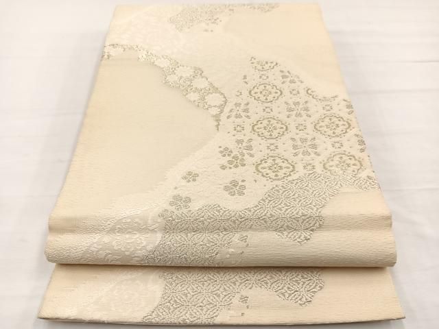 平和屋着物＊夏物　六通柄袋帯　唐織　道長蜀江花文　金銀糸　正絹　逸品　BAAY4026hv