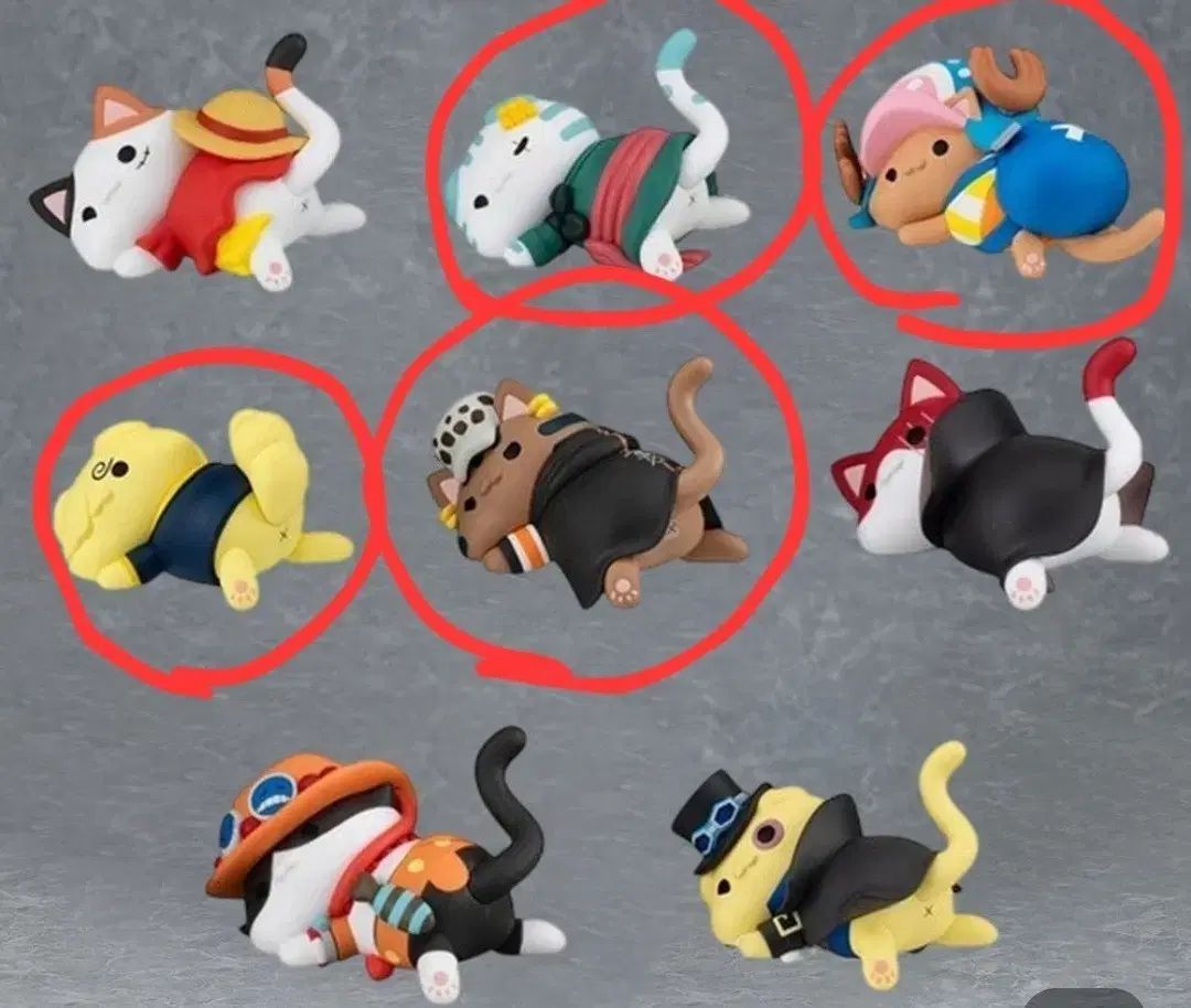 ONE PIECE MEGAキャット 냥피스냥 찰싹 フィギュア セット 販売
