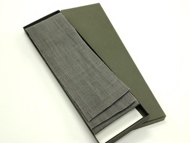平和屋着物＊夏物 男性 角帯 檳榔子染色 箱付き 正絹 逸品 CABJ1963rv