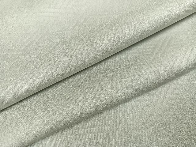 平和屋着物●上質な色無地　紗綾形地紋　蕎麦切色　正絹　逸品　未使用　AABK5233ph