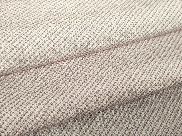 平和屋着物●上質な小紋　鹿の子文様　鬼しぼ縮緬　正絹　逸品　未使用　DABH9516ps 20,878円