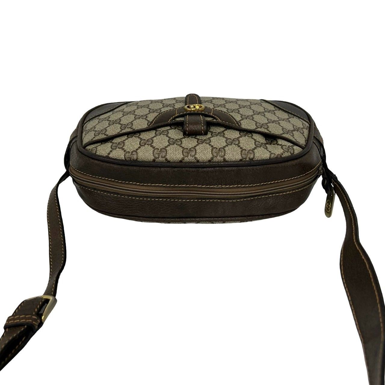極 美品 GUCCI グッチ オールドグッチ ヴィンテージ GG ロゴ 柄 金具