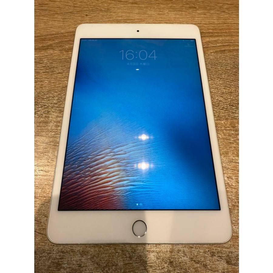 【中古正常品】iPad mini第4世代　64GB　シルバー　WiFiモデル　MK9H2J/A　A104