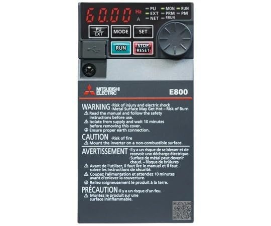 三菱電機 最小クラスの高性能インバータ FREQROL-E800シリーズ 三相200V 2.2kW FR-E820-2.2K-1 27,229円