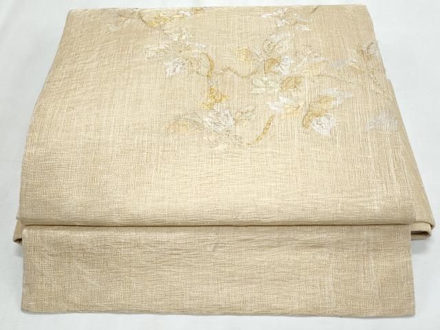 平和屋着物＊夏物　ワンタッチつけ帯　櫛織　枝葉文　金糸　正絹　逸品　CABJ4452fb 22,776円