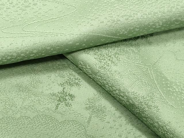 平和屋着物●上質な色無地　御所解地紋　裏葉柳色　正絹　逸品　CABI0934gh 11,388円