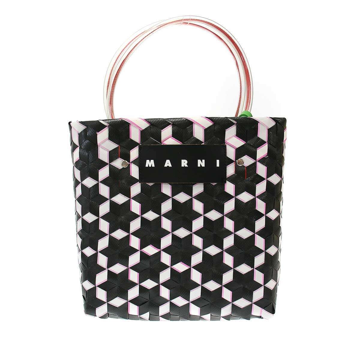 MARNI マルニ MARKET GALAXY マーケット ギャラクシー カゴバッグ ブラック