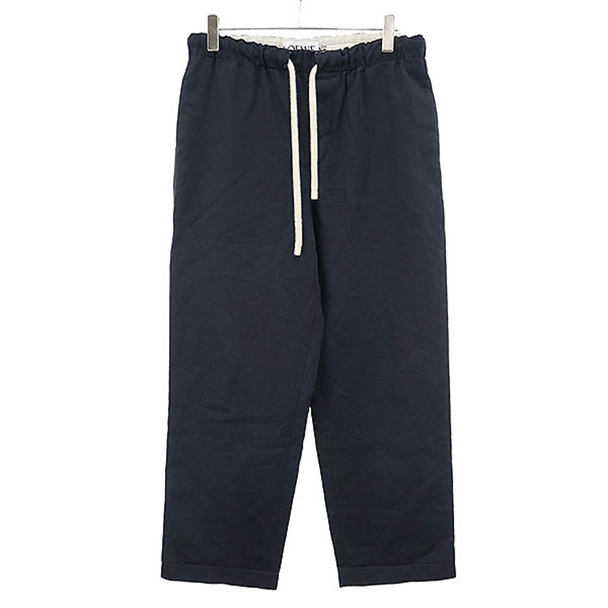 LOEWE ロエベ ドローストリング パンツ H2292440PO ネイビー L