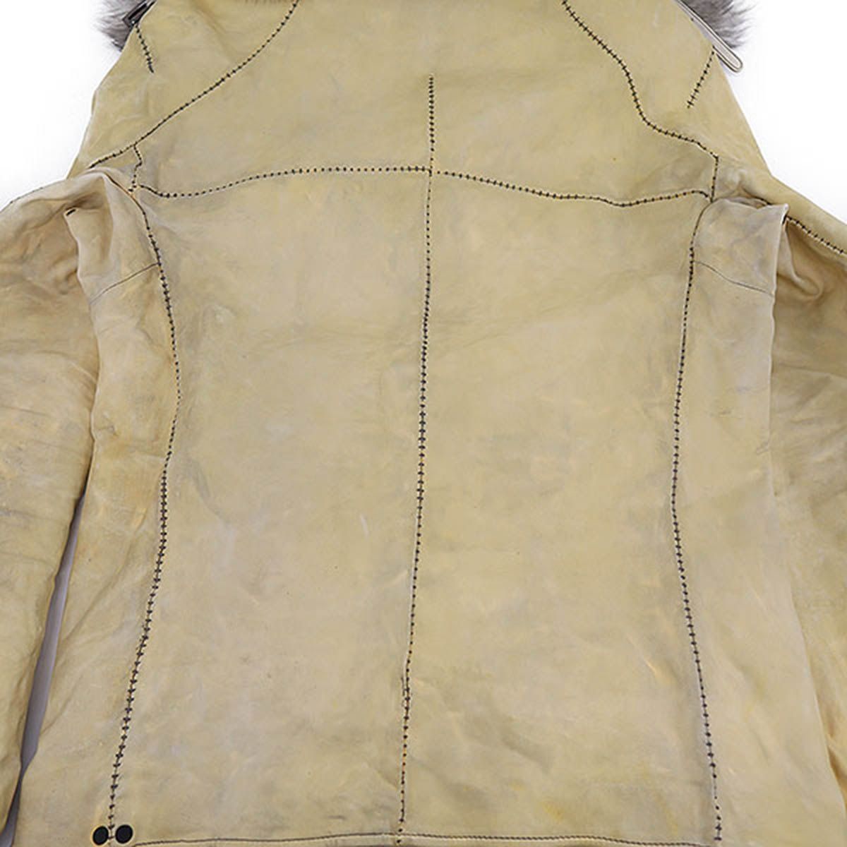 Incarnation インカネーション HORSE WHITE LEATHER DOUBLE BREAST