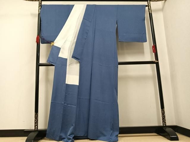 平和屋着物○上質な色無地 花地紋 紅掛空色 正絹 逸品 AABK3188ph