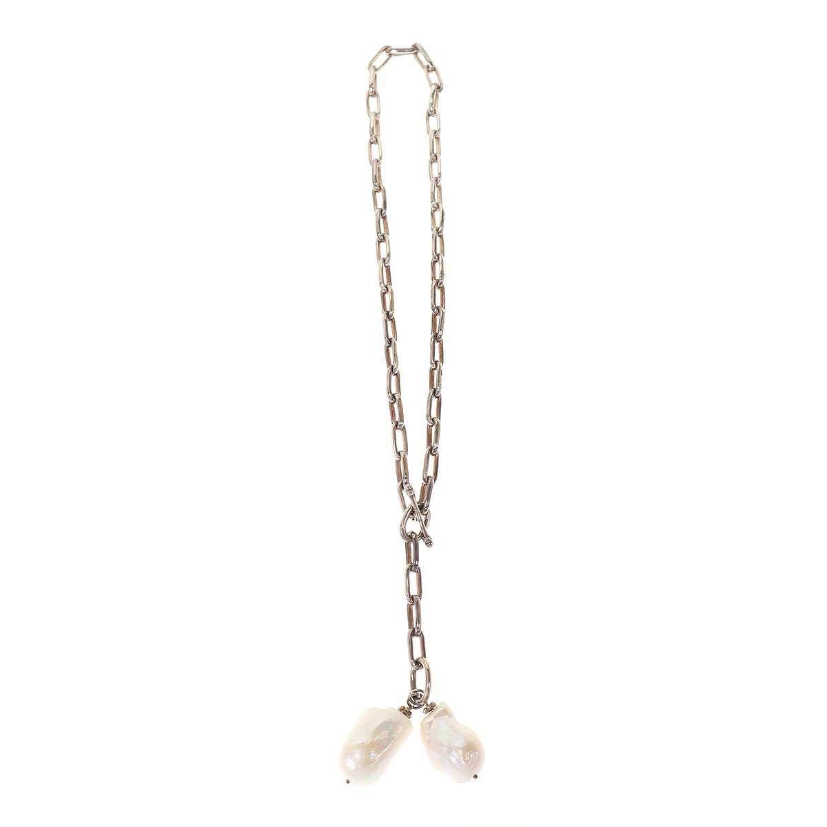 R.ALAGAN ララガン EVA NECKLACE ダブルパールチェーンネックレス シルバー