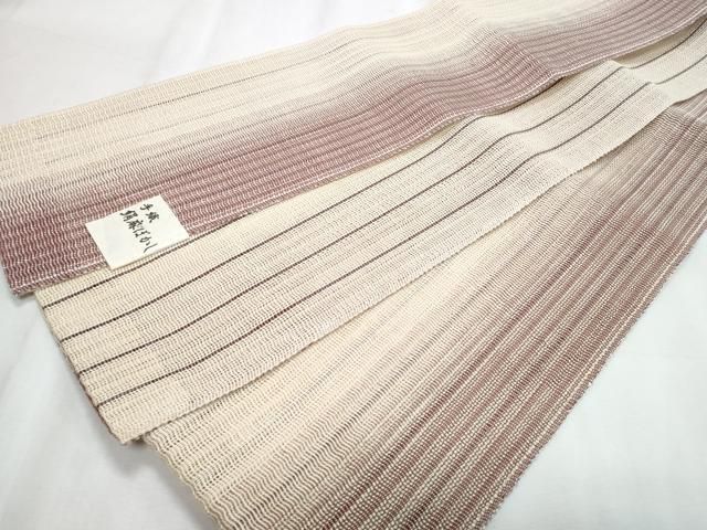 平和屋着物＊夏物 両面 半幅帯 間道 絹麻 逸品 CABJ4430fb - メルカリ