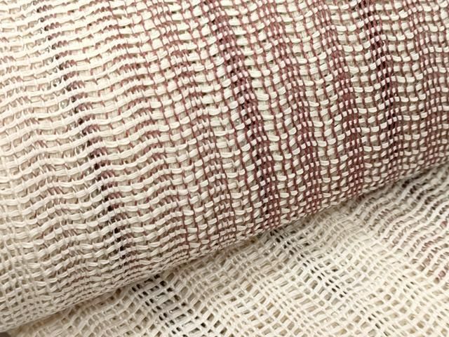 平和屋着物＊夏物 両面 半幅帯 間道 絹麻 逸品 CABJ4430fb - メルカリ