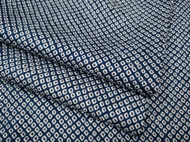 平和屋着物●大変加工の良い総絞り小紋　正絹　逸品　CABI9774ut