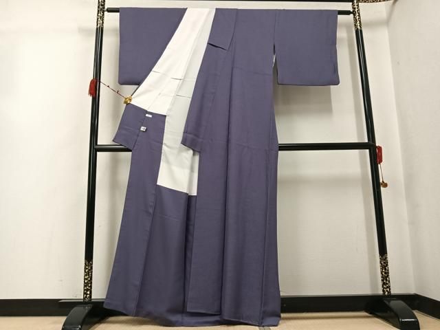 平和屋着物○上質な色無地 花地紋 紫鼠色 正絹 逸品 AABK2235ph - メルカリ