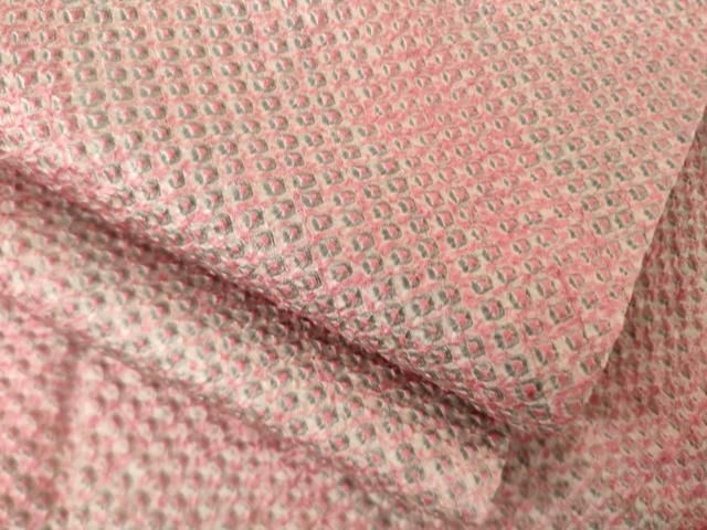 平和屋着物●上質な小紋　総絞り　霞文　正絹　逸品　AABK0052ck 14,560円