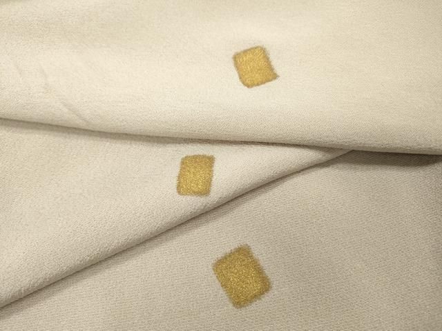 平和屋着物▽上質な小紋　単衣　箔散らし　金彩　正絹　逸品　DABG5722fe
