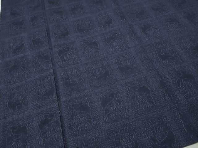 平和屋着物○結城紬 100亀甲 流水文 伊勢丹扱い 正絹 逸品 CABB5101vp 