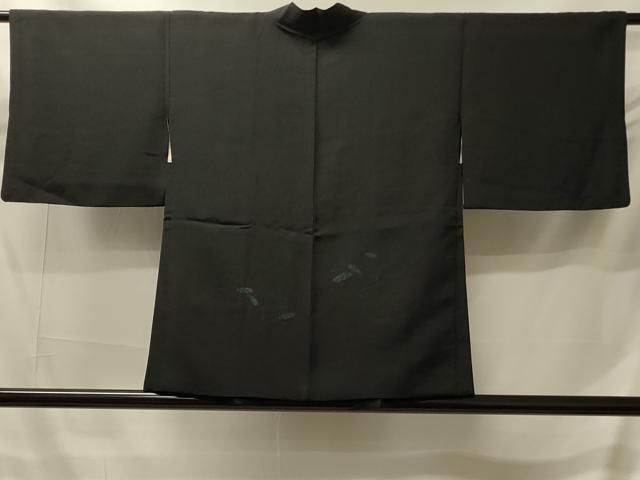 平和屋着物＃羽織　霞舞羽文　黒地　正絹　逸品　CABI6122in