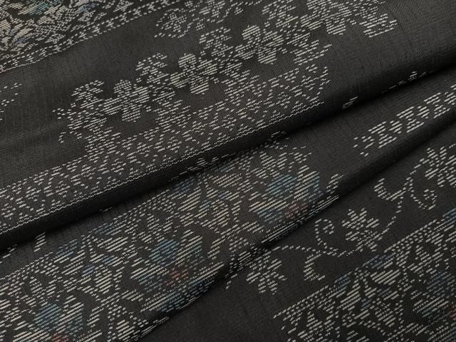 平和屋着物●上質な紬　花唐草文　さが美扱い　正絹　逸品　AABJ9338ph 19,240円