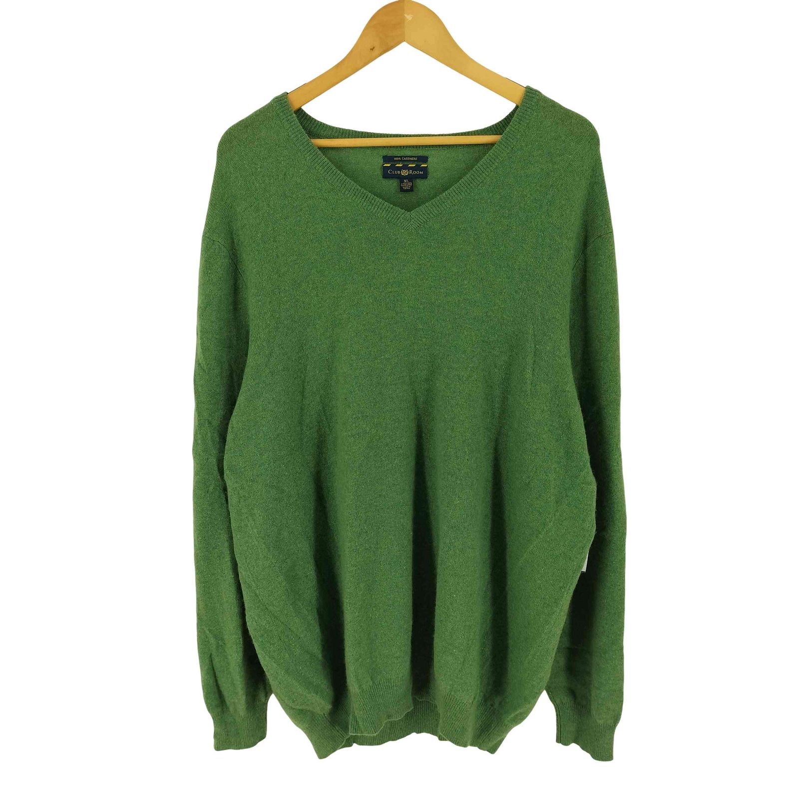 クラブルーム CLUB ROOM Vネック 長袖 カシミヤ ニット メンズ XL