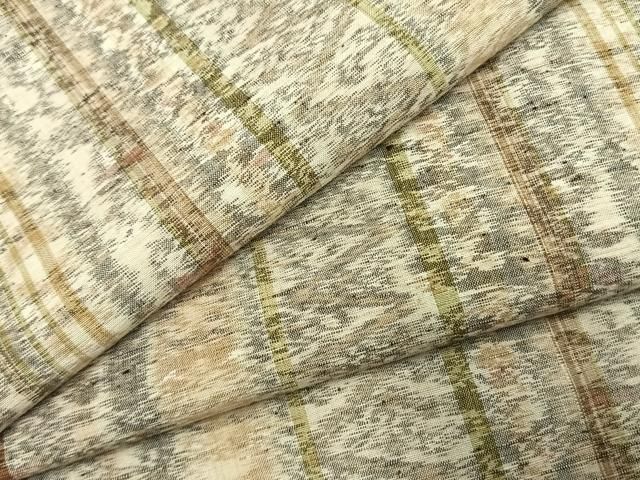 平和屋着物●上質な紬　間道　正絹　逸品　AABJ4614fy