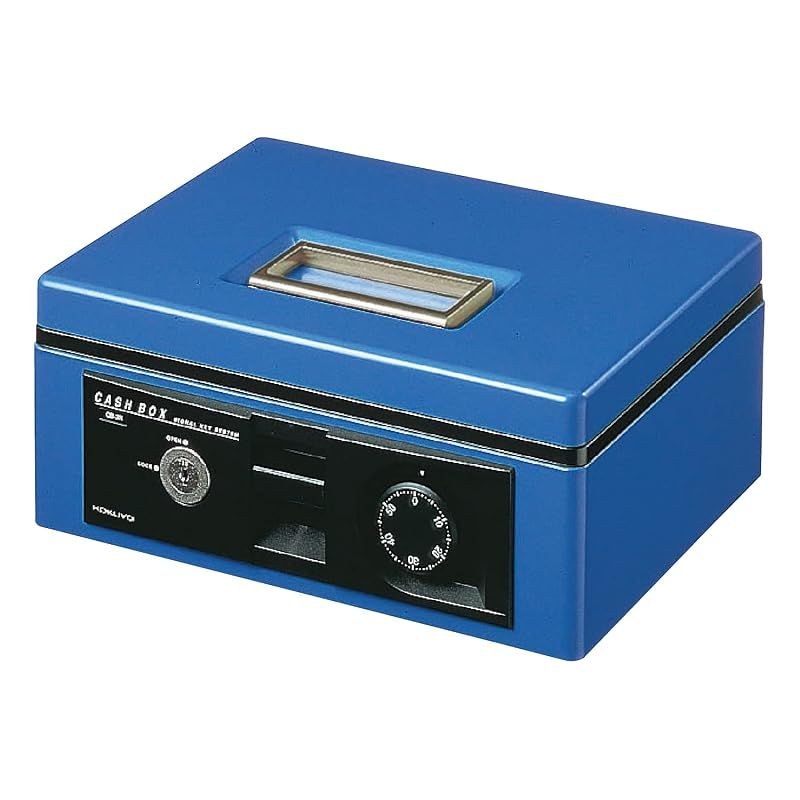 【新品】 コクヨ(KOKUYO) 手提げ金庫 ダイヤル付 A5 青 CB-13B
