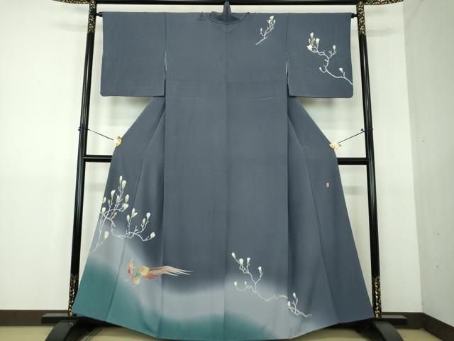 平和屋着物●訪問着　友禅　作家物　木蓮　雉　暈し染め　正絹　逸品　DABG8584ps 35,490円