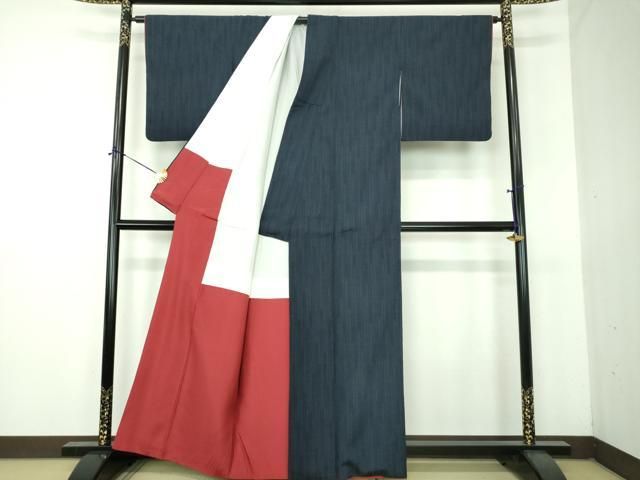 平和屋着物○本塩沢 110亀甲 間道 正絹 逸品 DABG8599ps - メルカリ