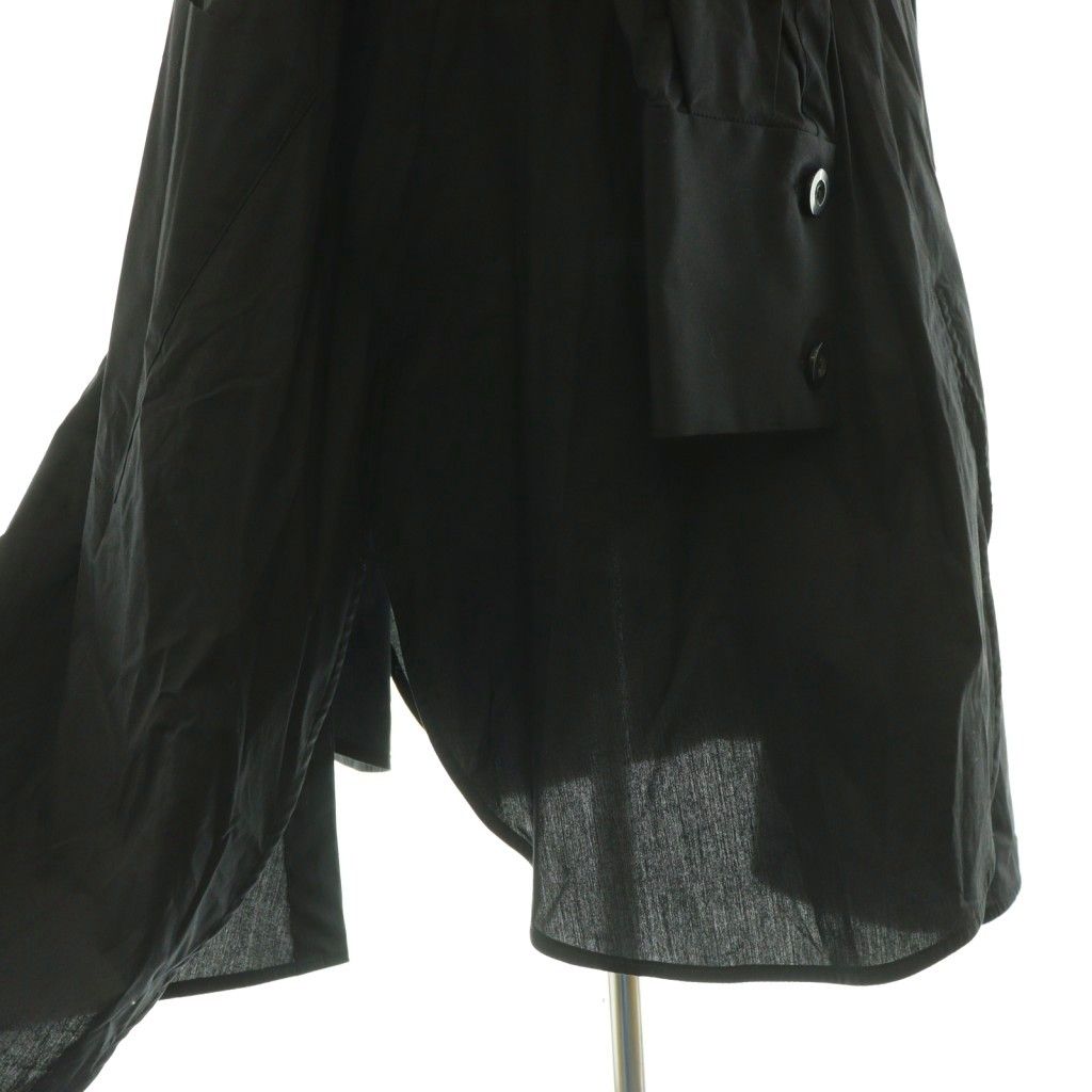 ENFOLD SOMELOS リコンストラクションチュニック ブラック エンフォルド ENFOLD SOMELOS TWO Side Tunic シャツ チュニック