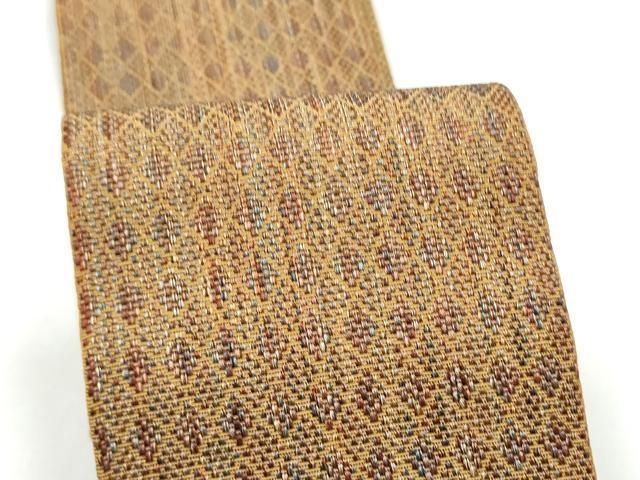 平和屋着物○男性 本場筑前博多織 角帯 霞文 証紙付き 正絹 逸品