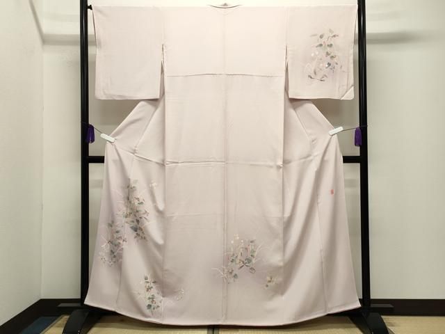 平和屋着物●本加賀友禅作家　和泉衛知　訪問着　草花文　暈し染め　正絹　逸品　CABI0554gh