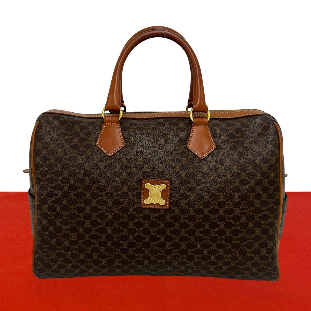 極 美品 CELINE セリーヌ ヴィンテージ マカダム ブラゾン 柄