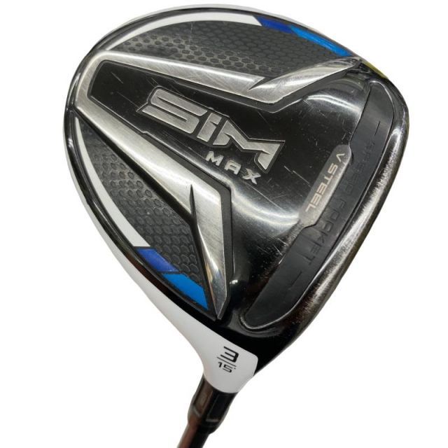 【中古】 テーラーメイド SIM MAX 3W フェアウェイウッド FW TENSEI BLUE TM50(FW) (フレックスS) メンズ 男性用 右利き 右用 Cランク ゴルフクラブ