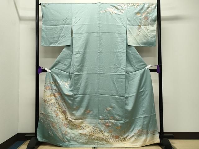 平和屋着物●訪問着　辻が花　暈し染め　金銀彩　田中屋謹製　正絹　逸品　未使用　CABG4776gh