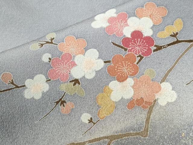 平和屋着物○訪問着 枝花文 暈し染め 金彩 正絹 逸品 CABG1028yc