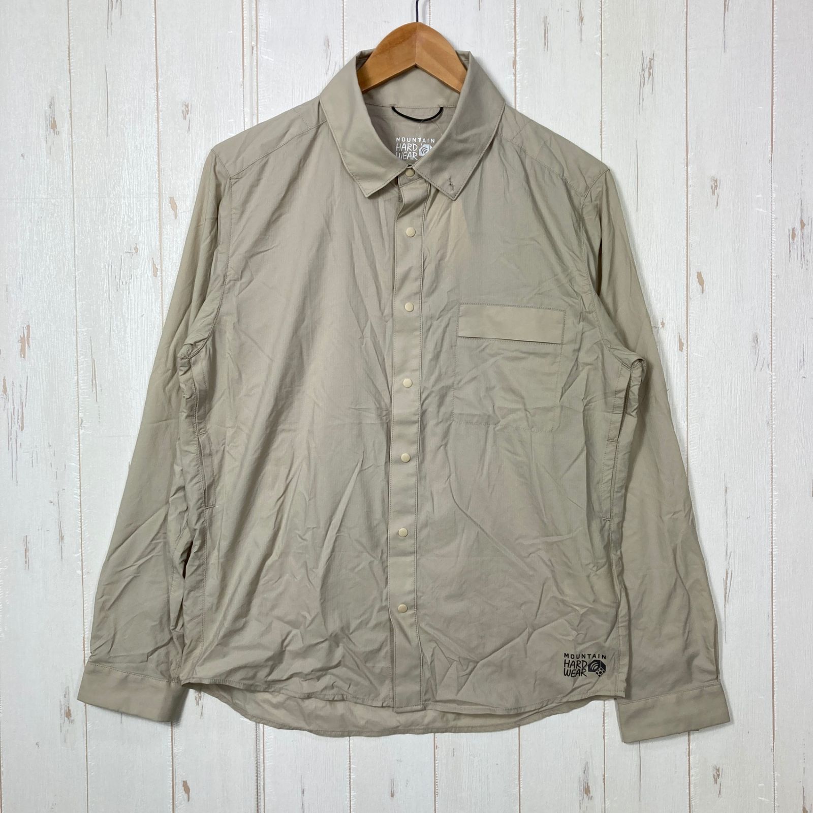 【Men's S ベージュ系】 Mountain Hardwear ( マウンテンハードウェア ) コアシェル シャツ Core Shell Shirt YAMAP別注 ナイロン ウェア トップス インナー シャ ✉️Men's S ベージュ系 Mountain Hardwear ( マウンテンハードウェア