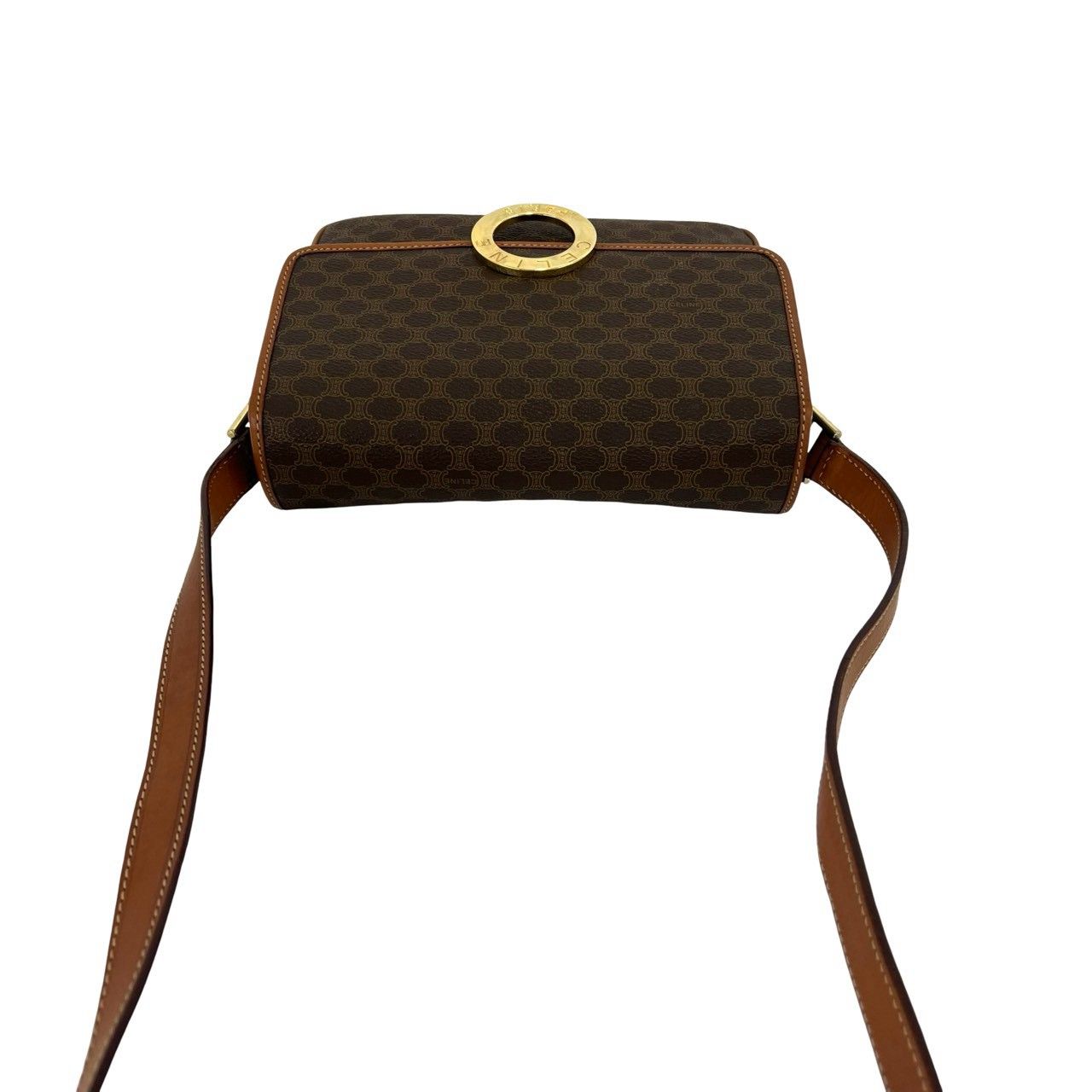 極 美品 CELINE セリーヌ ヴィンテージ サークルロゴ 金具マカダム