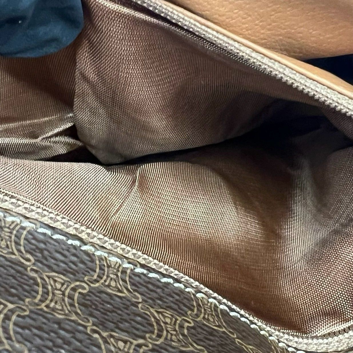 極 美品 CELINE セリーヌ ヴィンテージ サークルロゴ 金具マカダム 